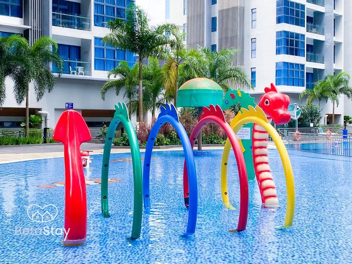 Daire Retro Style Atlantis Residences Melaka By Betastay I Pooltable Malezya